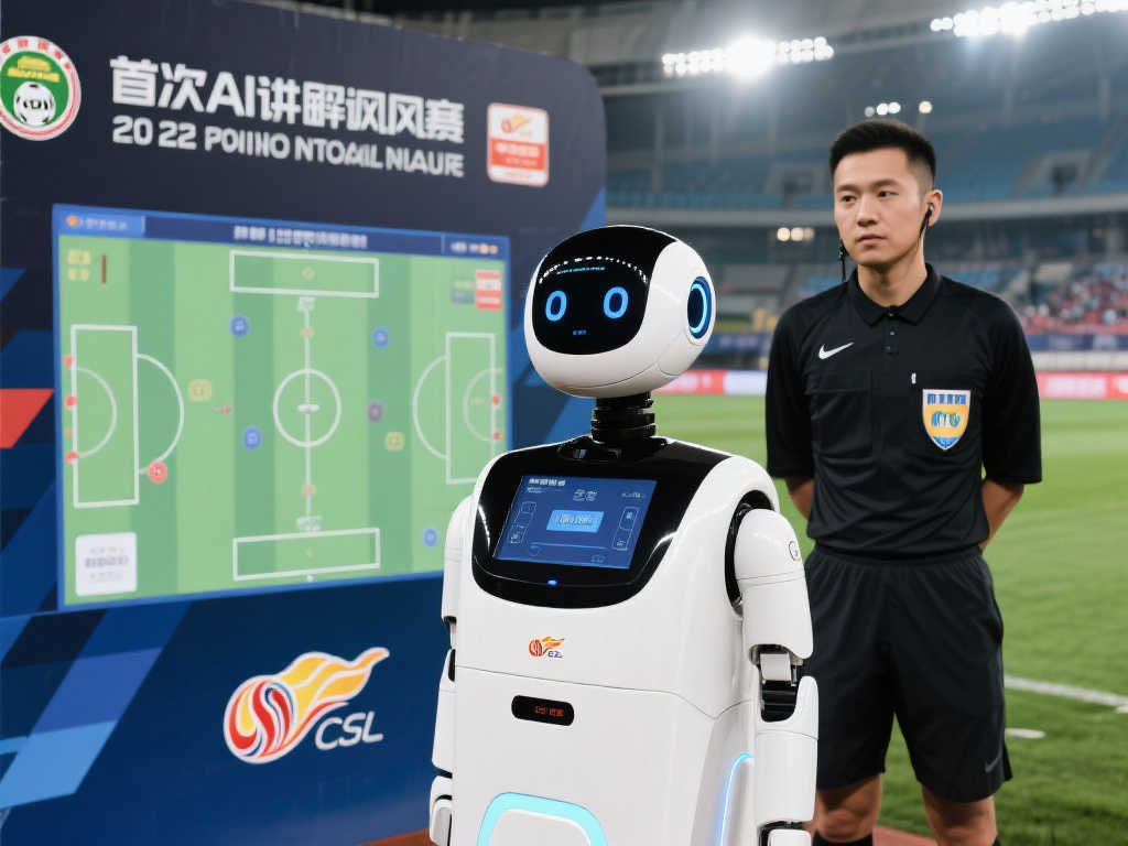 中超赛场首次启用AI讲解机器人